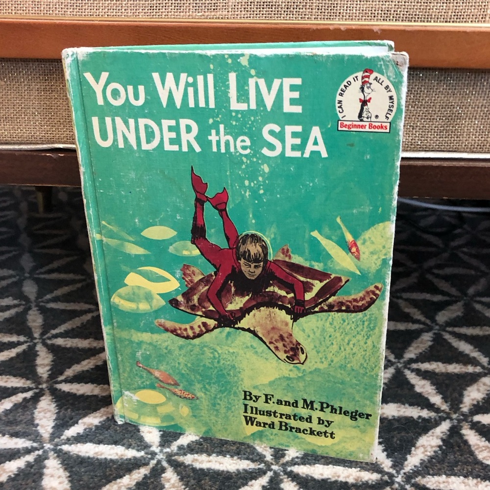 60's "You Will Live Under the Sea" Kids Book - 60's Book Club Book - Beginners